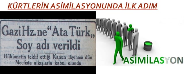 Kürtlere Asimilasyonun İlk Adımı ”Soyadı Kanunu”