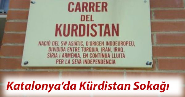 Katalonya’da Kürdistan Sokağı